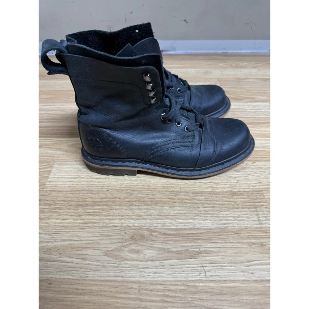 MENS‎ DR. MARTENS PIER BLACK LEATHER HIGHTOP BOOTS SIZE US 9 EU 42 Women's 10